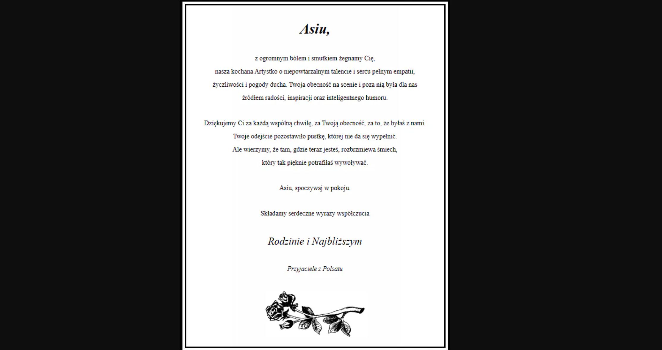 Polsat pożegnał Joannę Kołaczkowską