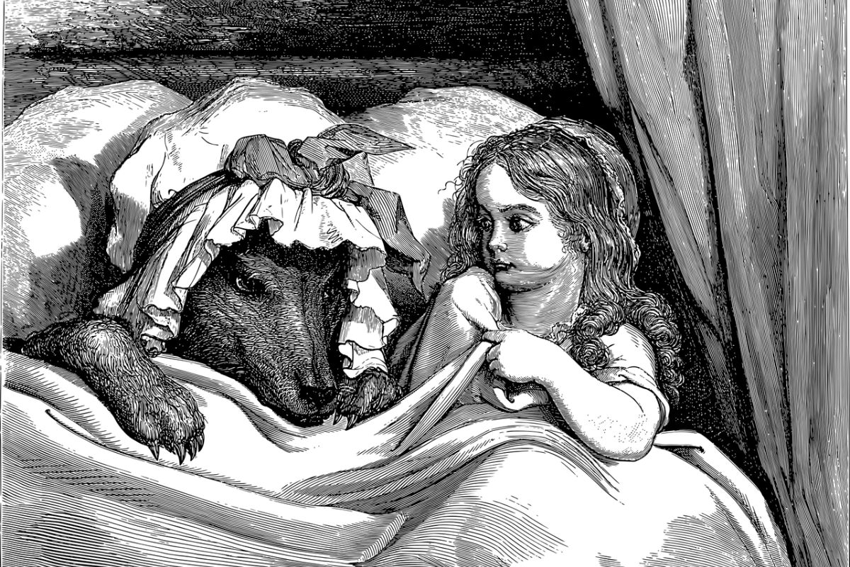 Little Red Riding Hood is not at all a nice and light bedtime story.