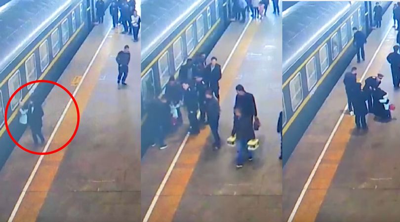 Dziewczynka wpadła pod pociąg. Przeżyła dzięki pomocy przechodniów