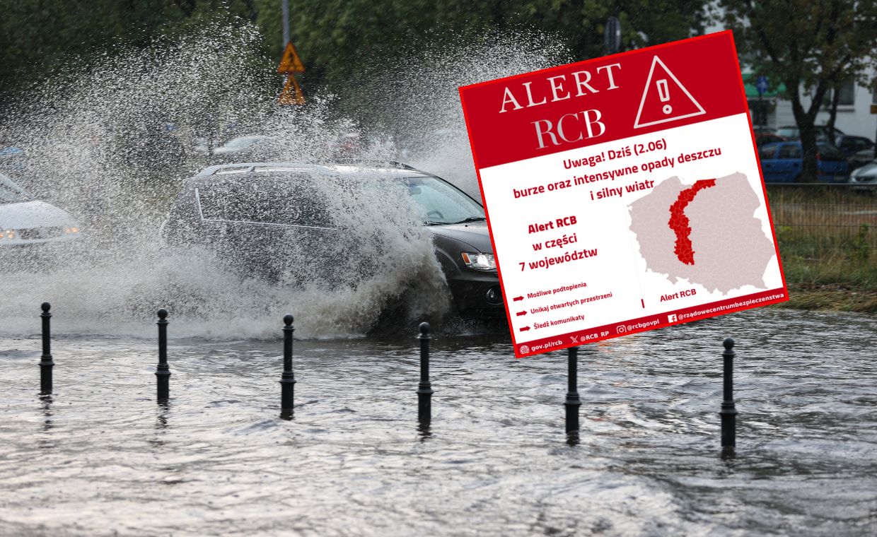 Kolejne alerty RCB i ostrzeżenia IMGW. Burze prędko się nie skończą