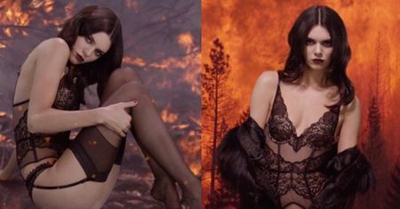 Mroczna Kendall w koronkach dla "Love Magazine"