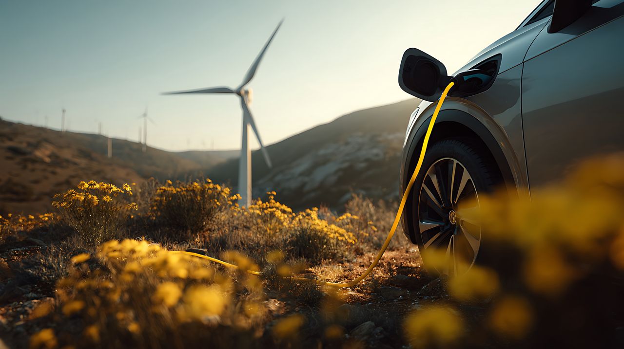 Elektryk na wsi: pan Tomasz chwali się, że "dzięki słońcu jeździ za darmo"