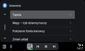 Ustawienia w Androidzie Auto