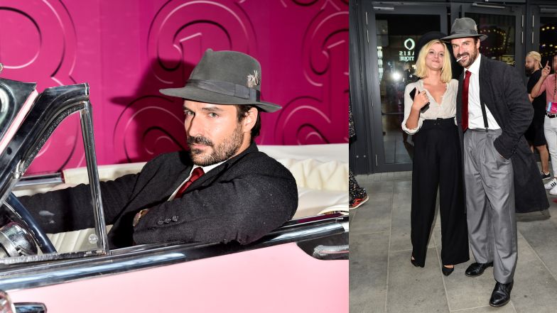 Piot Stramowski z partnerką