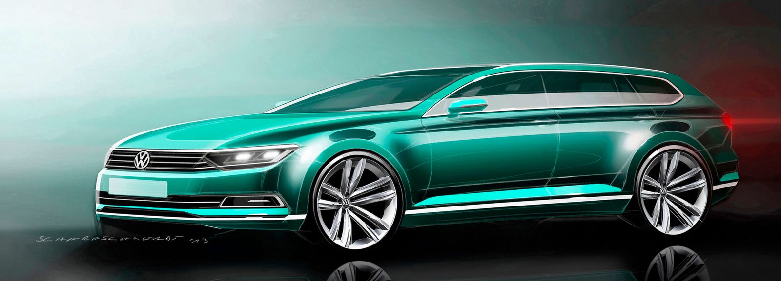 Nowy Volkswagen Passat przedstawiony w obszernej galerii zdjęć i ilustracji 90