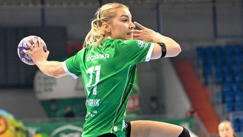 (Daria Szynkaruk w starciu z Galiczanką Lwów zdobyła sześć goli dla PGE MKS El-Volt Lublin)