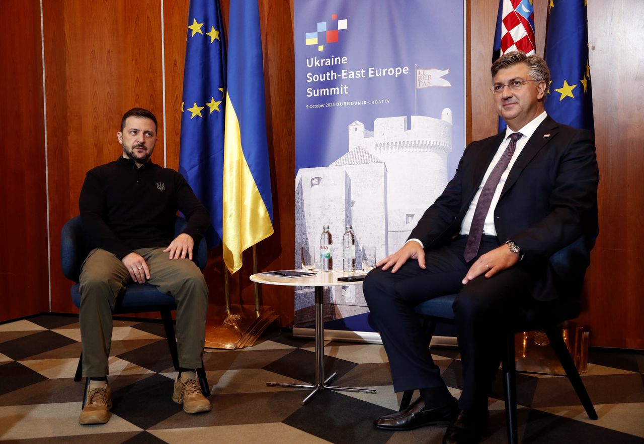 Volodymyr Zelensky and Prime Minister of Croatia Andrej Plenkovic