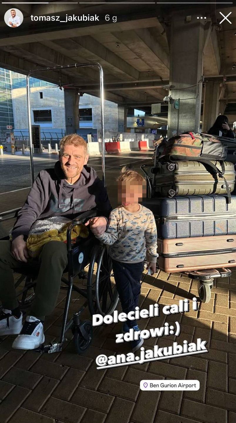 Tomasz Jakubiak z synem 