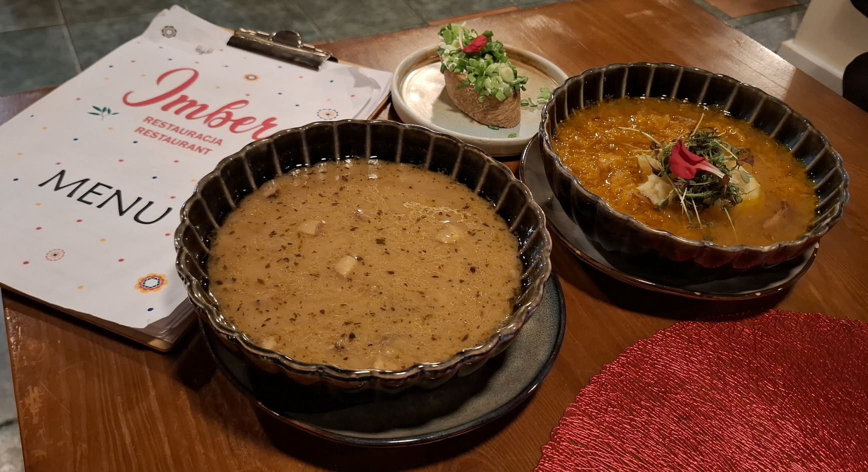 Obiad w restauracji Imber