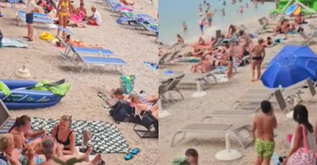 Była godz. 12:49 na plaży w Makarskiej. Pokazali nagranie z Chorwacji