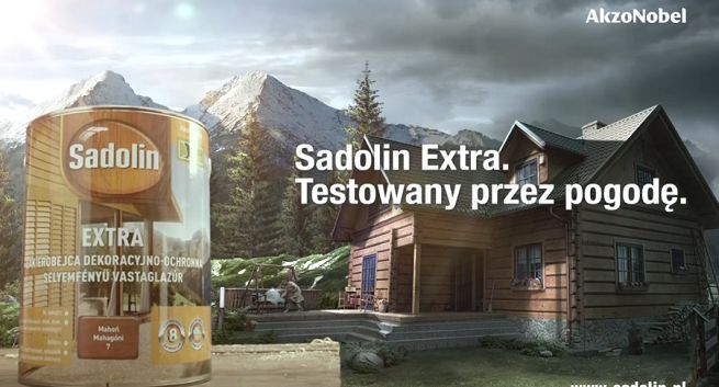 Sadolin Extra w reklamach „testowany przez pogodę” (wideo)