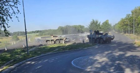 Czołgi jadą na Podlasie. Kolumny wojskowe na drogach