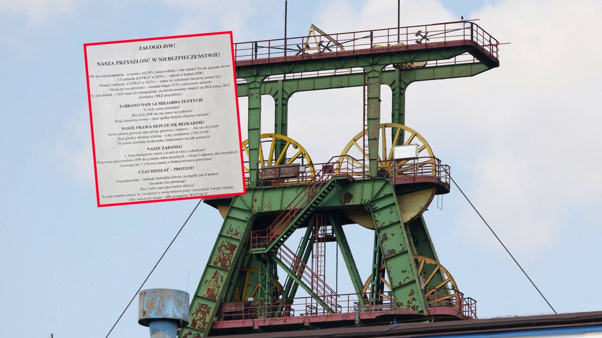 Związkowcy z JSW zapowiadają blokadę miasta, grożą wyjazdem do W