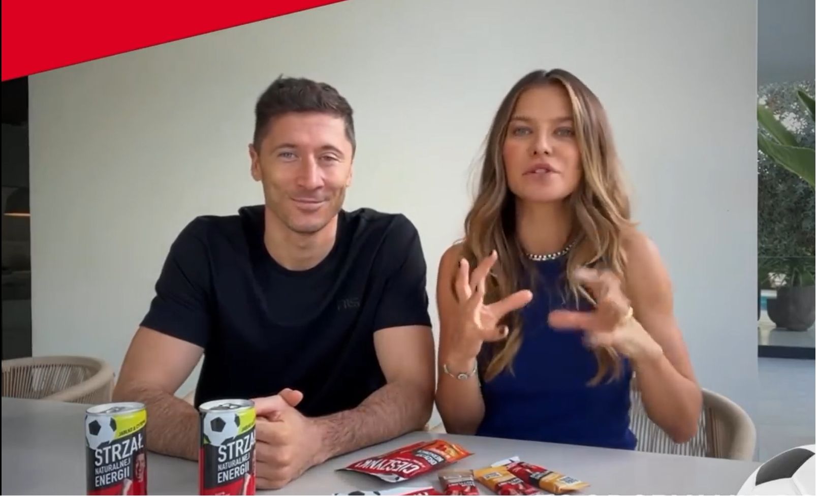 Anna i Robert Lewandowscy w filmie promującym energetyki