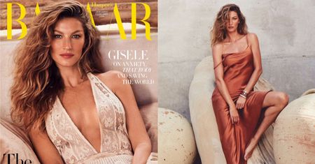 Bosa Gisele Bundchen w zmysłowej sesji dla "Harper's Bazaar"