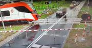Paraliż na przejeździe kolejowym. Wszystko przez jednego kierowcę