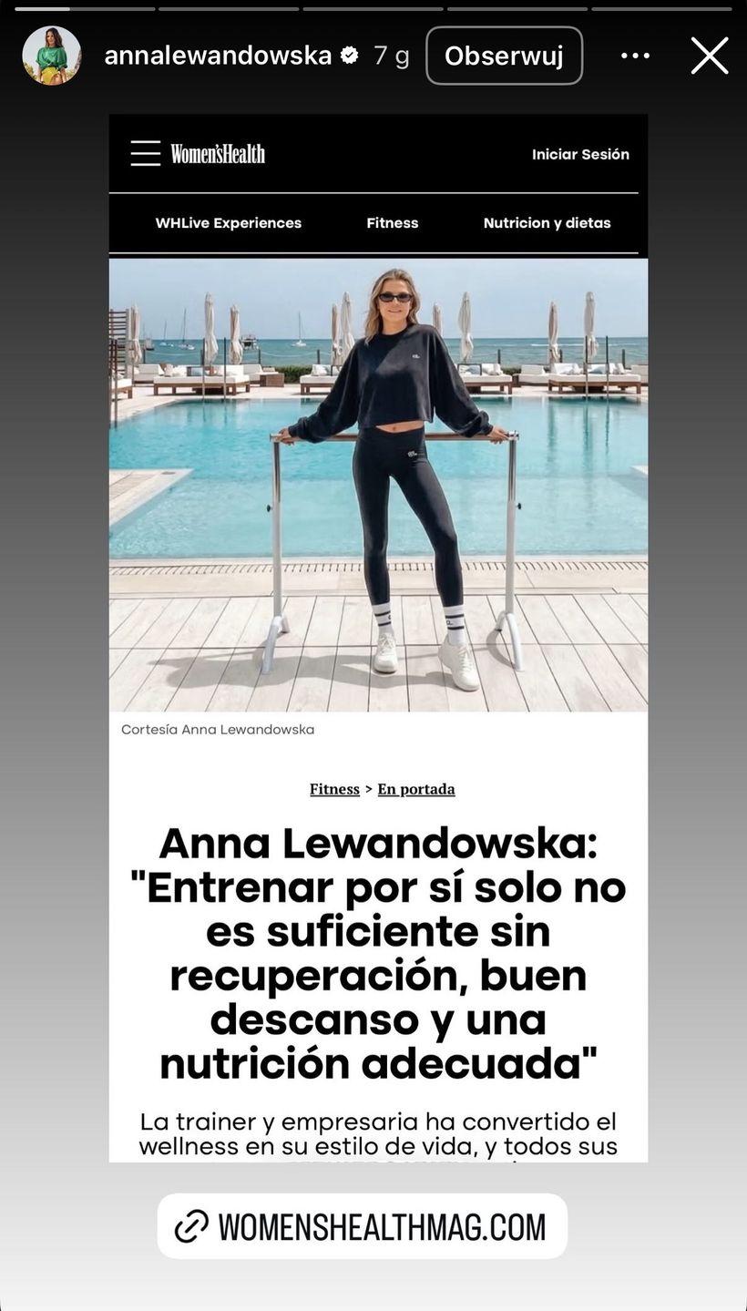 Anna Lewandowska chwali się sukcesem 