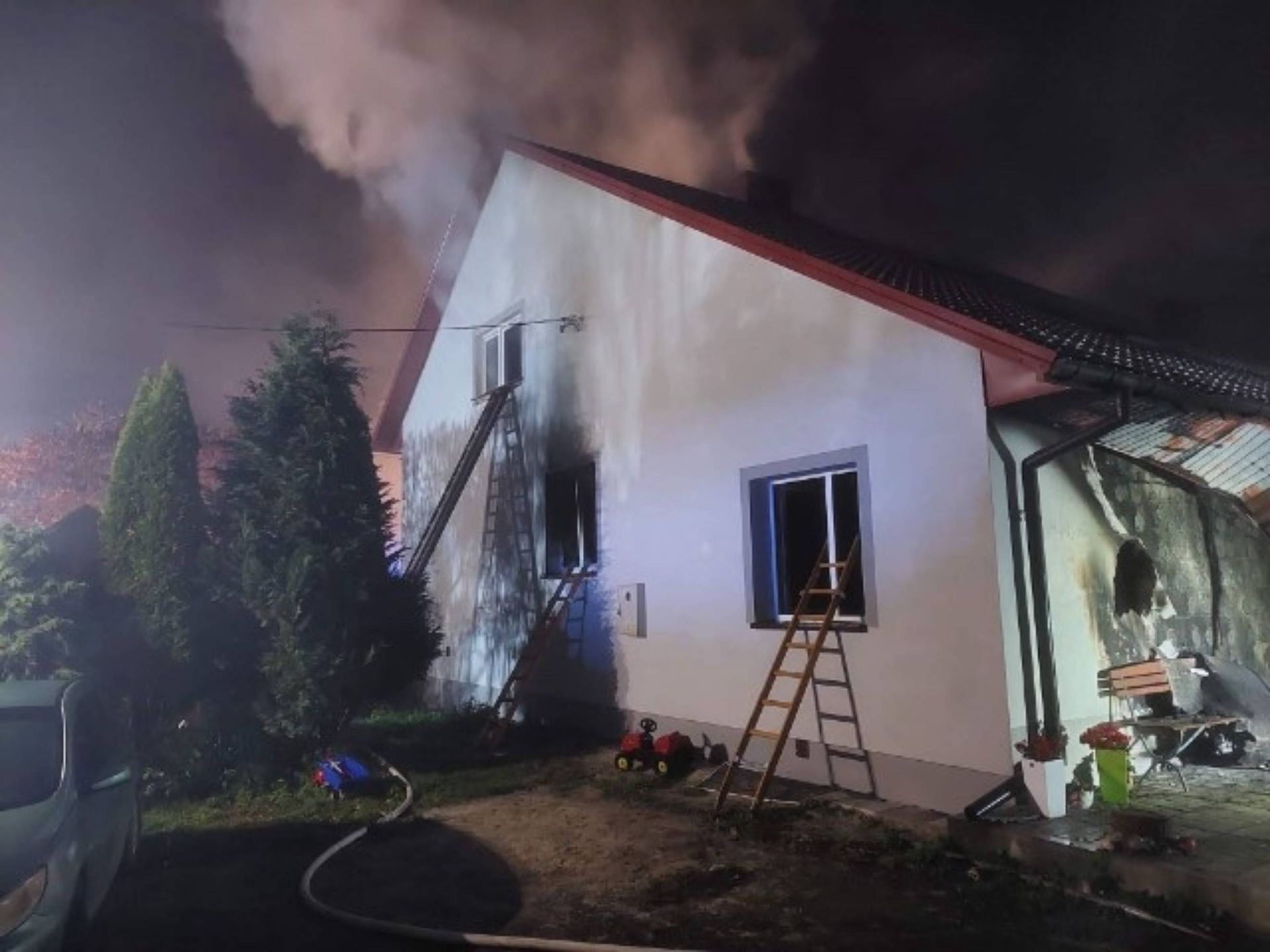 Pożar w Nieskurzowie Starym