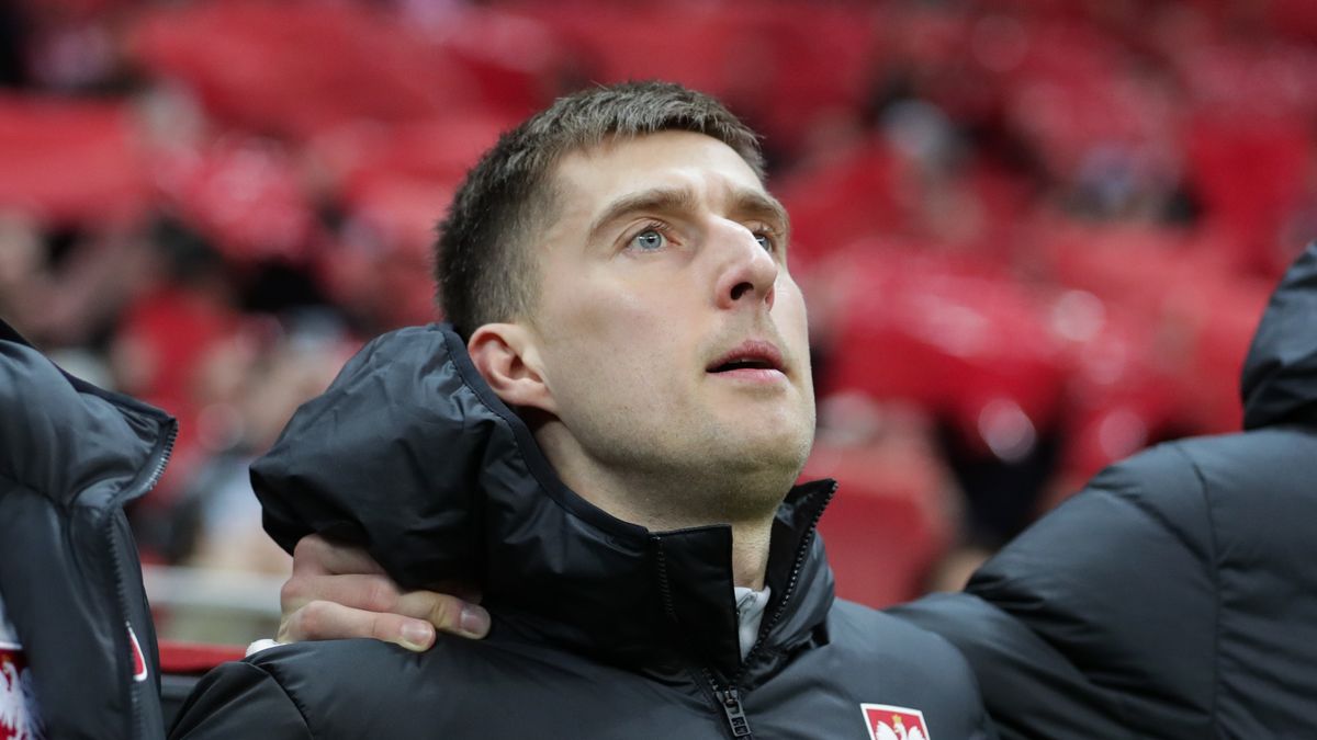 WARSAW, POLAND - 2024/03/21: Taras Romanczuk of Poland seen during the European Championship 2024-Qualifying round (play -off) Match between Poland and Estonia at PGE Narodowy (Warsaw)-Poland. Final score; Poland 5:1 Estonia. (Photo by Grzegorz Wajda/SOPA Images/LightRocket via Getty Images)