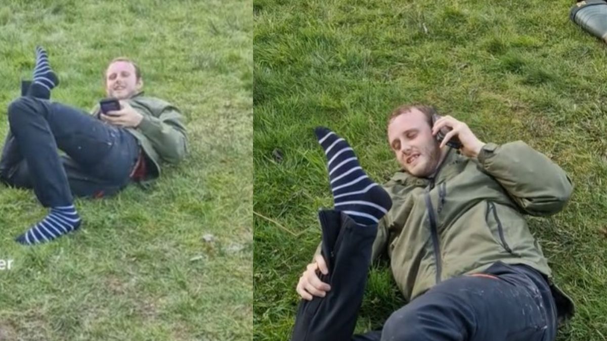 Tylko spójrzcie na jego nogę!