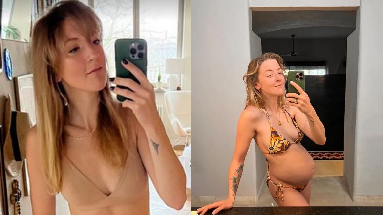 Lara Gessler pokazała brzuch pod dwóch ciążach