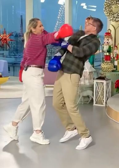 Filip Chajzer i Małgorzata Ohme "biją się" w "Dzień Dobry TVN"