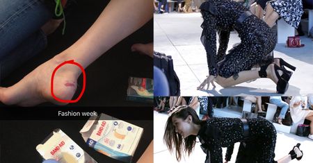 Bella Hadid przewróciła się na wybiegu! (ZDJĘCIA)