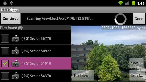 DiskDigger - odzyskaj skasowane zdjęcia 1