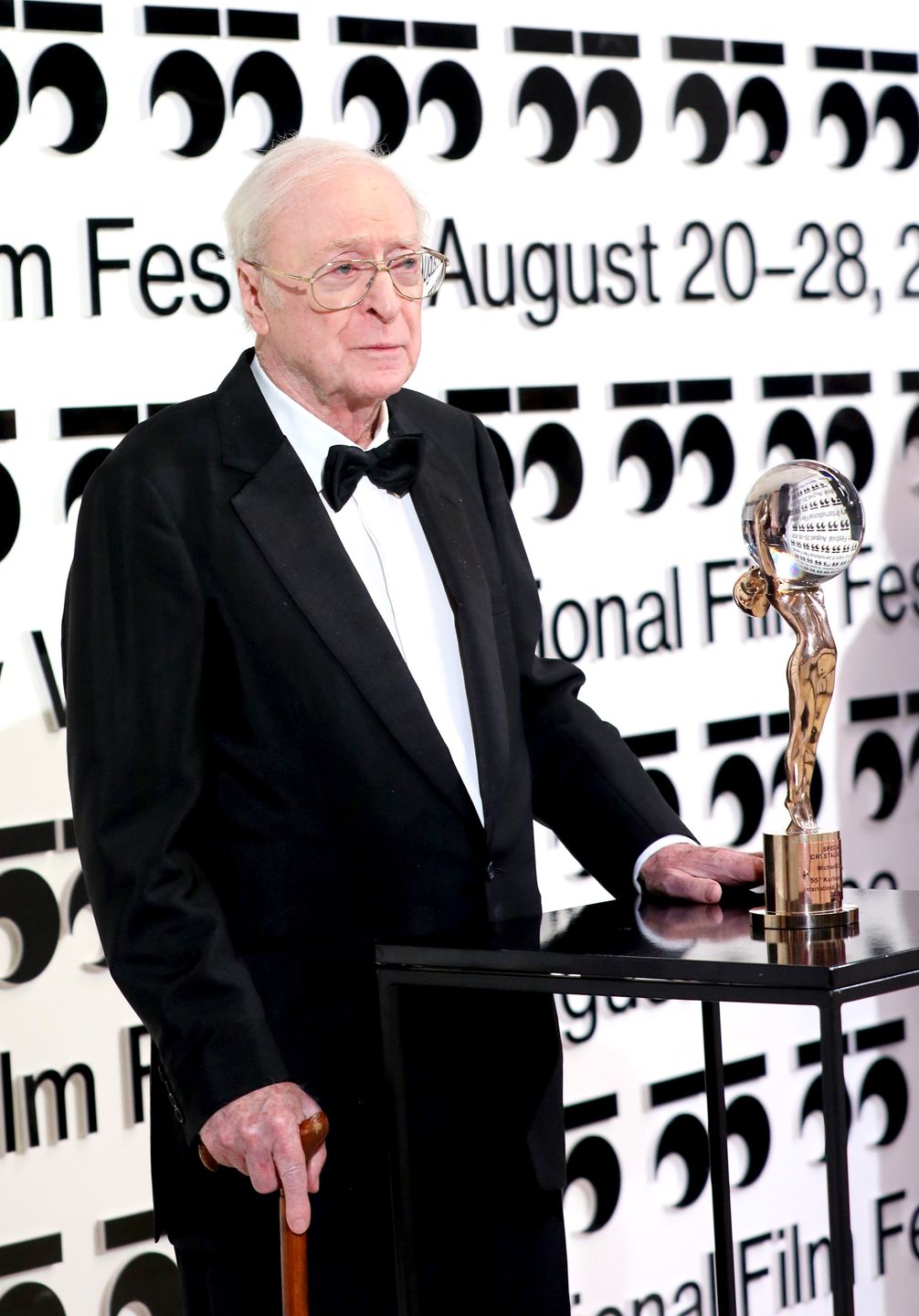 Michael Caine podczas 55. Międzynarodowego Festiwalu Filmowego w Karlowych Warach