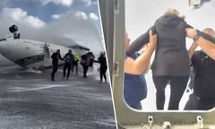 Katastrofa w Toronto. Dramatyczne nagrania z lotniska