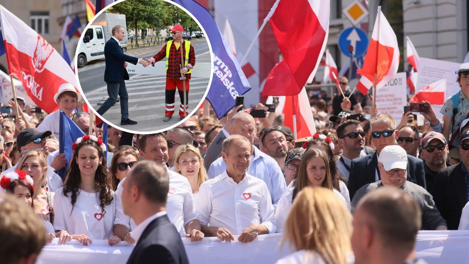 Donald Tusk w poniedziałek