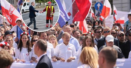 Tusk nagle pojawił się po piątej. Niespodziewana wizyta
