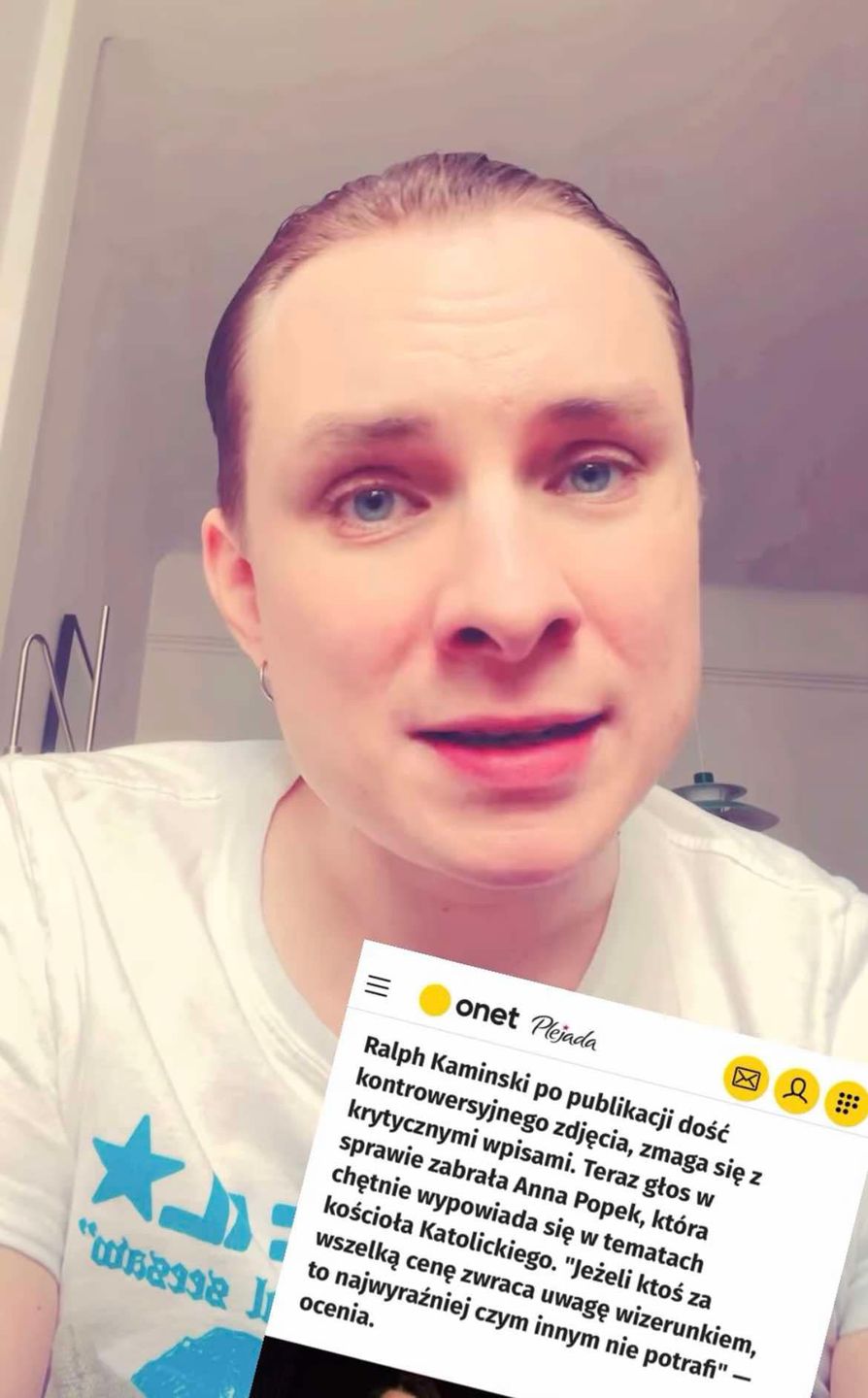 Ralph Kaminski odpowiada krytykującej go Annie Popek