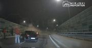 Warszawa: Pijany kierowca uderzył w barierki. Porzucił pojazd i zaczął pieszą ucieczkę