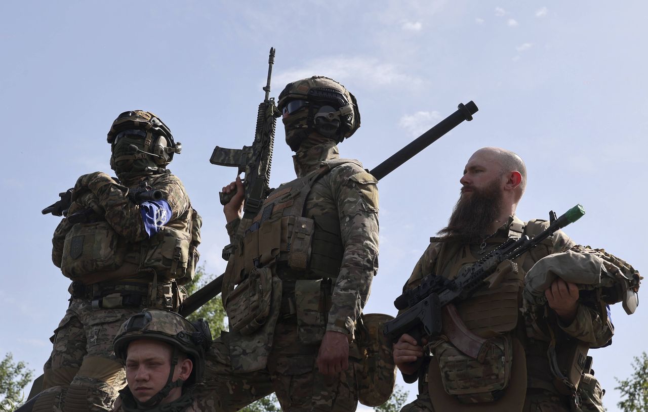 Żołnierze Rosyjskiego Korpusu Ochotniczego podczas rajdu dywersyjnego w 2023 r.