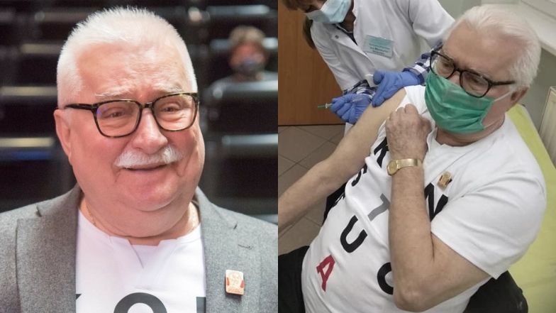 Lech Wałęsa zaszczepił się na koronawirusa