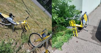 Co dzieje się z rowerami miejskimi w Toruniu? Jednoślady znaleziono bez przednich kół