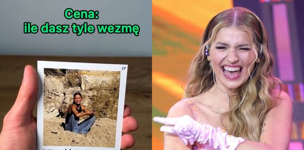 Przedsiębiorcza Julia Żugaj w dyskoncie sprzedaje karty ze swoimi zdjęciami za 10 zł. Biegniecie na zakupy? (FOTO)