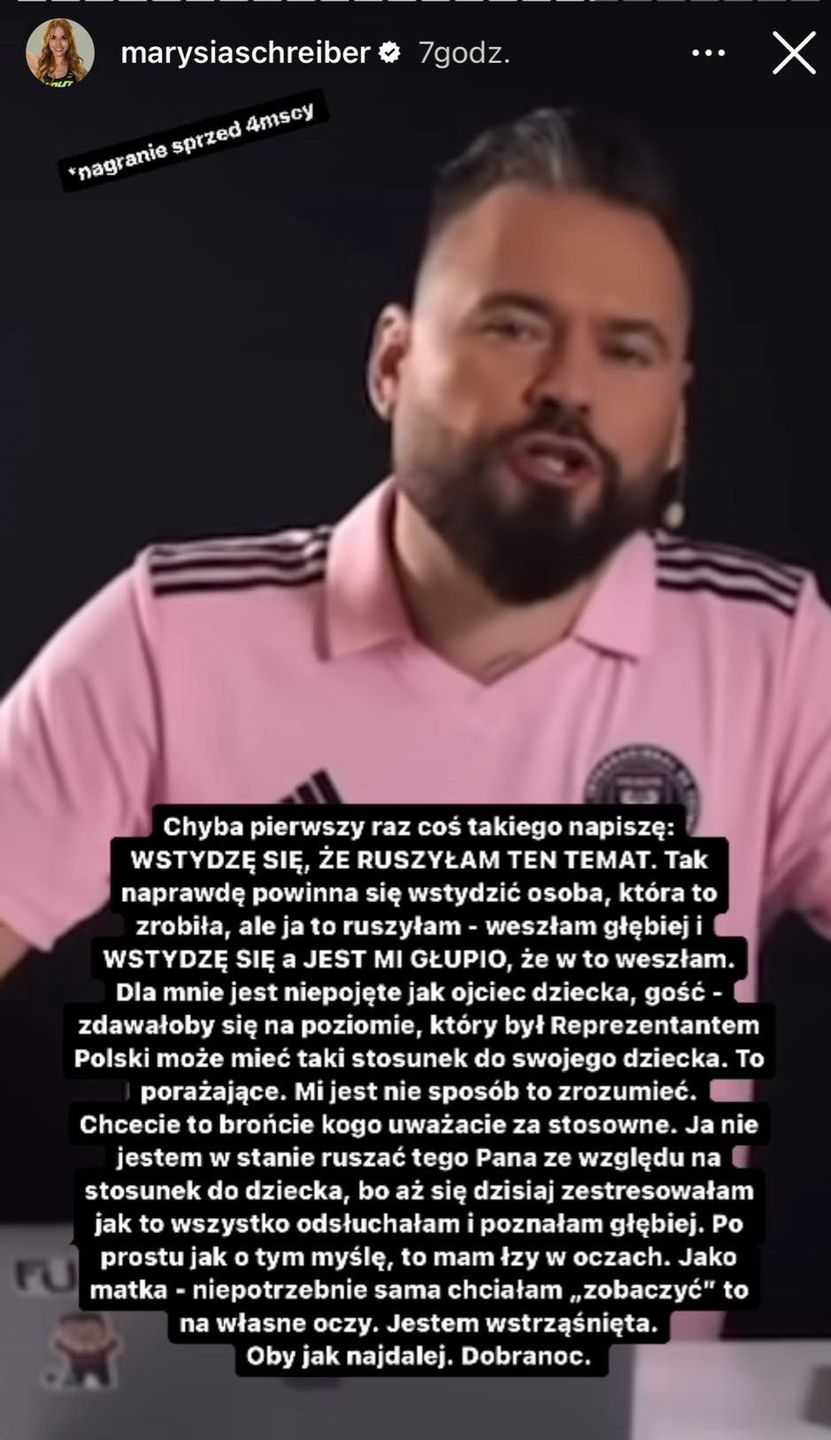 Marianna Schreiber odpowiada Jakubowi Rzeźniczakowi, powołując się na Krzysztofa Stanowskiego