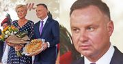 Zapracowani Andrzej Duda i Agata Duda świętują dożynki w Zbylitowskiej Górze (ZDJĘCIA)