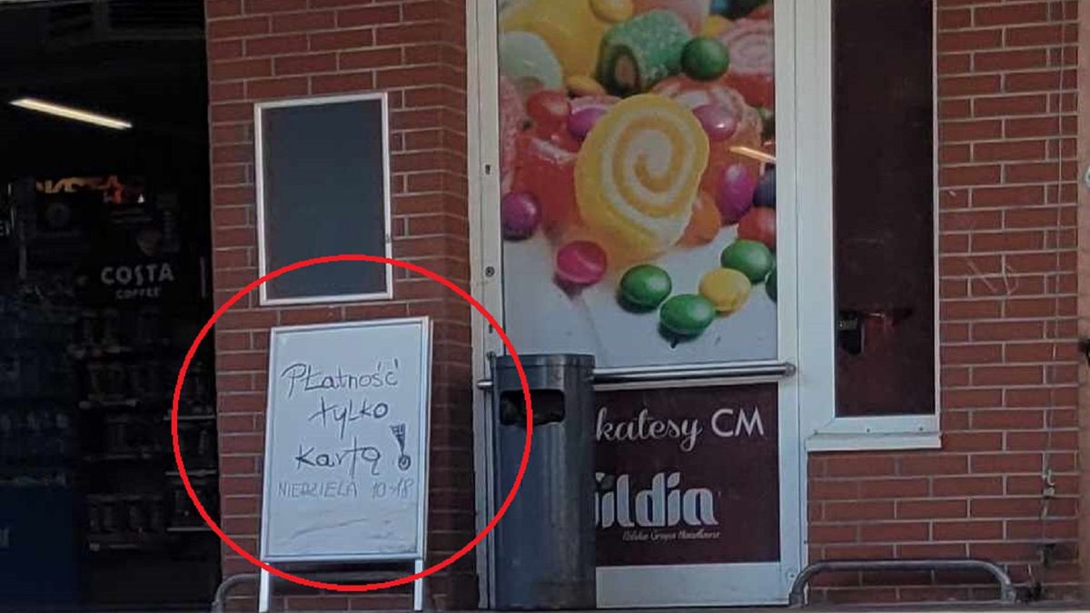 Sklep na Ursynowie nie akceptuje płatności gotówką 