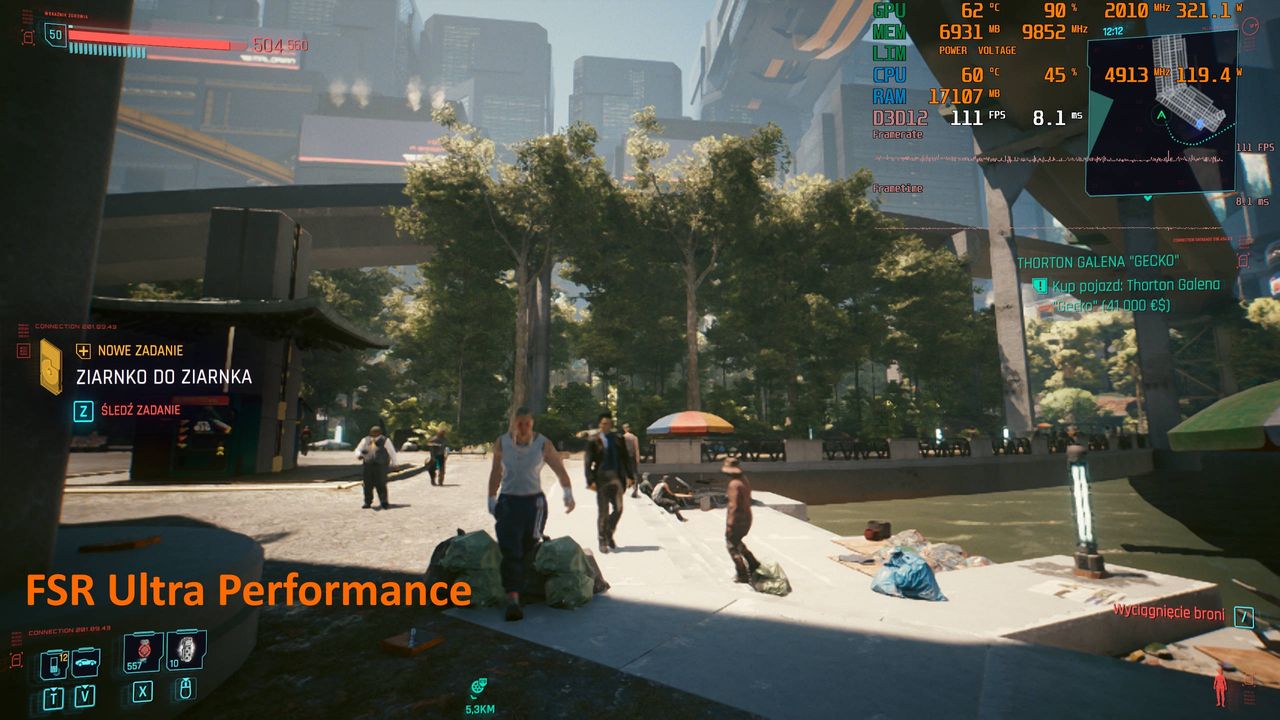 Cyberpunk 2077 1.5 1440p DLSS Ultra Performance