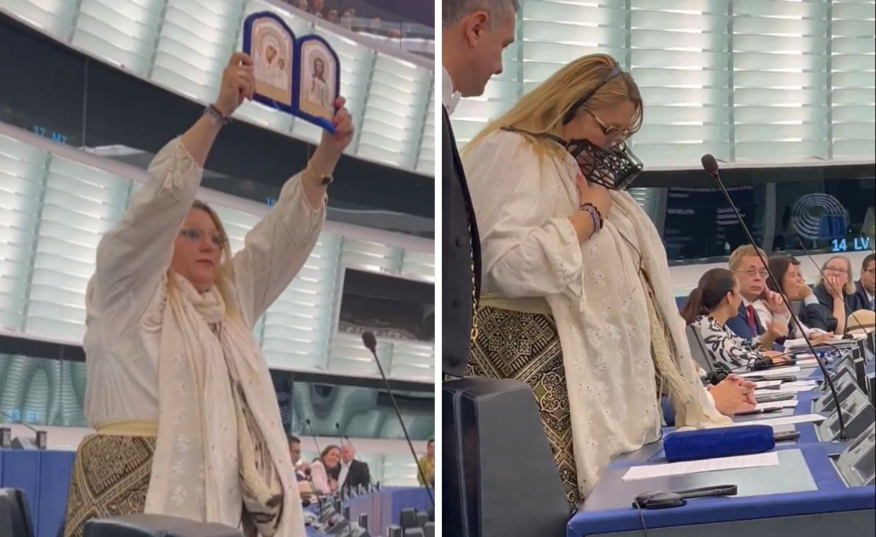 Romanian MEP ejected for disrupting Ursula von der Leyen speech in parliament