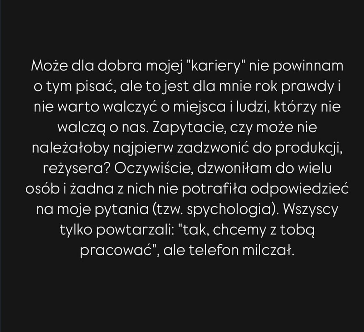 Magdalena Tul wydała oświadczenie