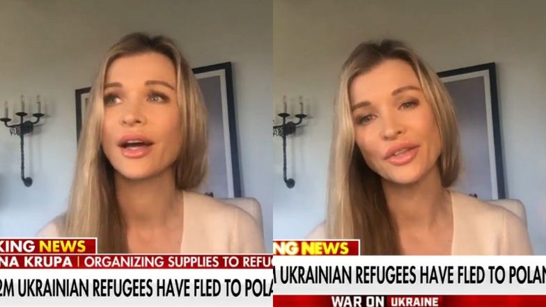 Joanna Krupa mówi o pomocy ukraińskim uchodźcom w amerykańskiej telewizji: "Czułam, że MUSZĘ PODJĄĆ DZIAŁANIA"