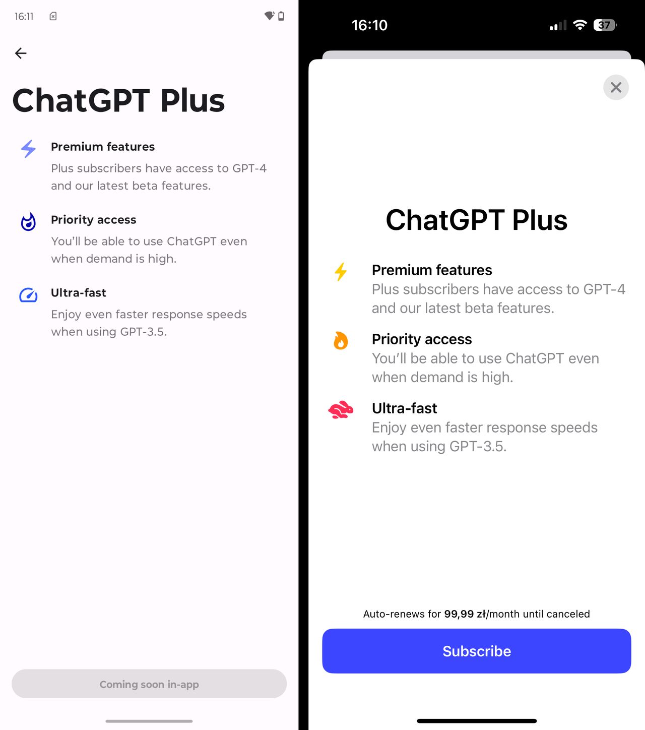 ChatGPT na Androida i iOS