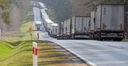 Kolejka ciężarówek na granicy z Białorusią. W weekendy największe korki
