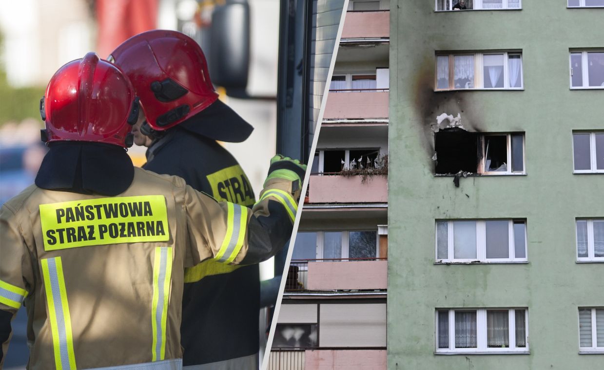 Kobieta zginęła w pożarze. Akcję strażaków utrudniły źle zaparkowane auta