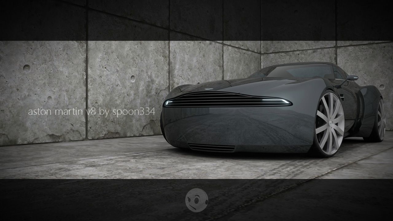 Aston Martin przyszłości - minimalistyczny projekt niezależnego projektanta