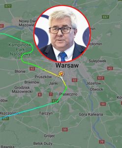 Samolot zawrócił. Na pokładzie Czarnecki. "Był słyszalny odgłos"